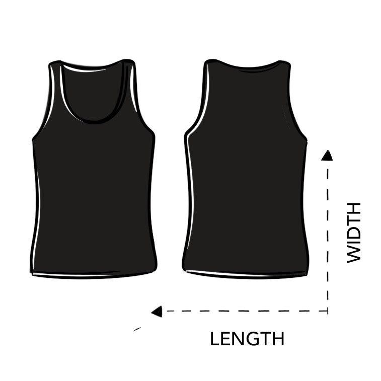 freakflag band merch size guide for tank display