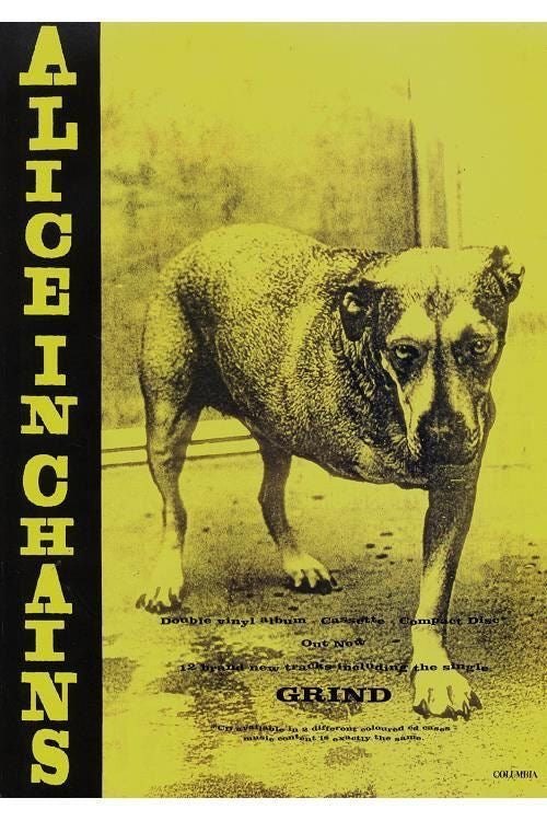 Alice In Chains Poster with A2 Band Poster ��� High-Quality Print on Glossy sm Paper Printed on premium sm paper in a gothic alte.
