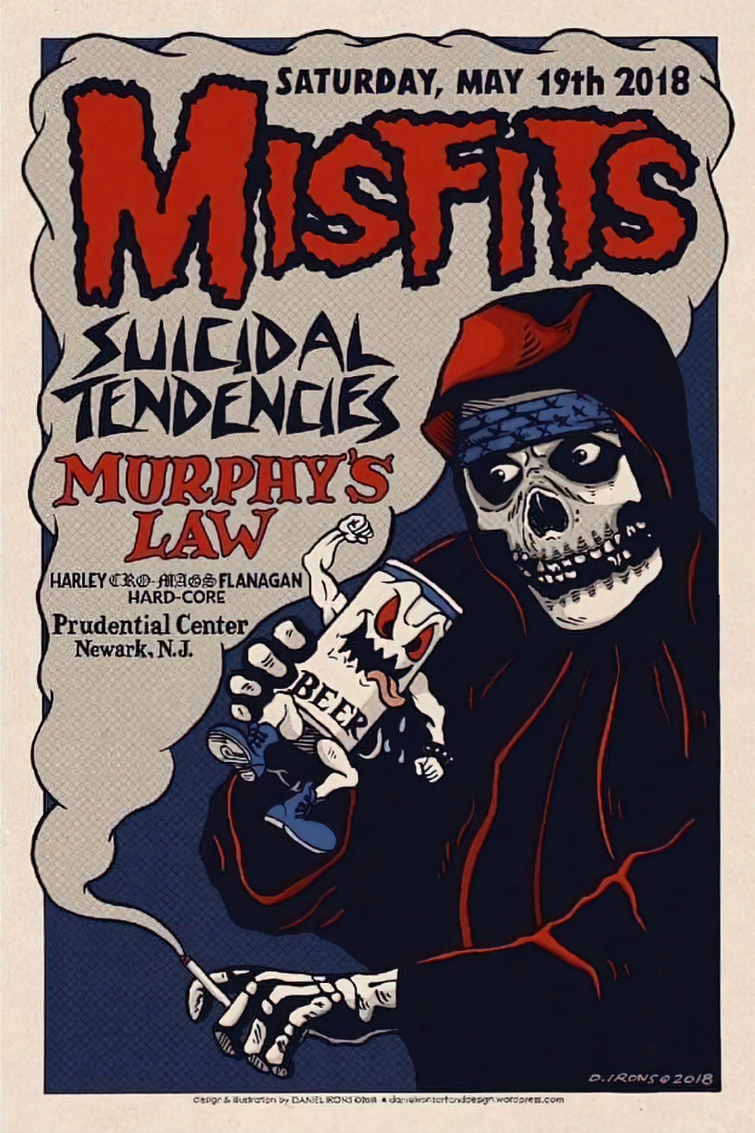 Misfits Poster with A2 Band Poster ��� High-Quality Print on Glossy sm Paper Printed on premium sm paper in a gothic alternative .