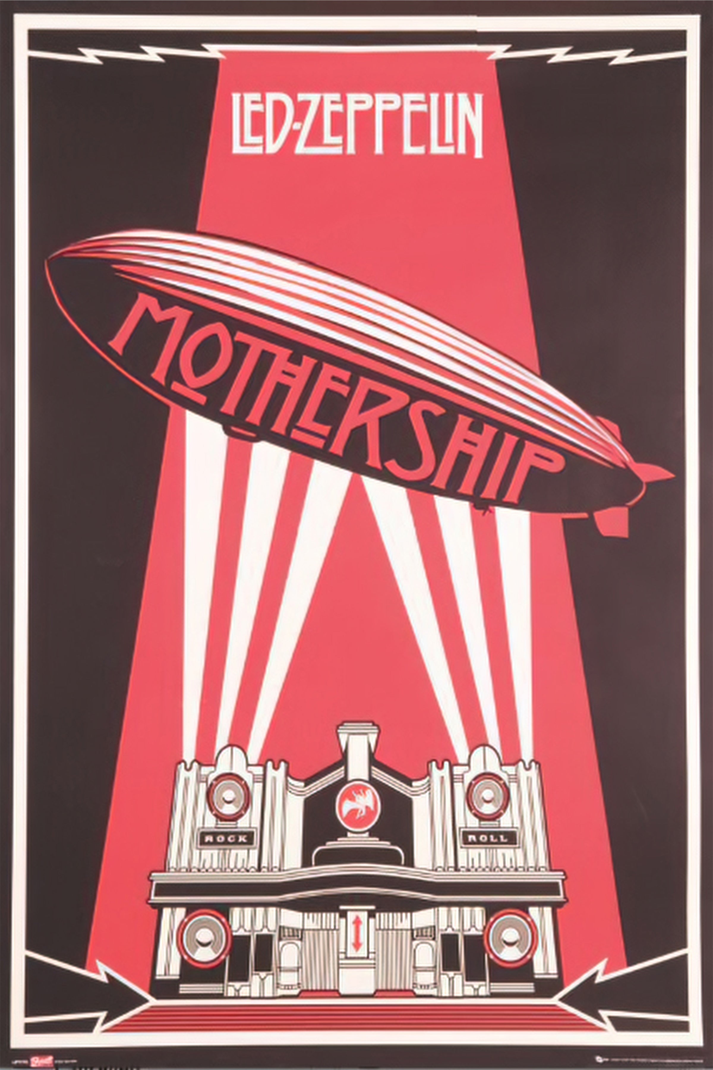Led Zeppelin Poster with A2 Band Poster ��� High-Quality Print on Glossy sm Paper Printed on premium sm paper in a gothic alterna.