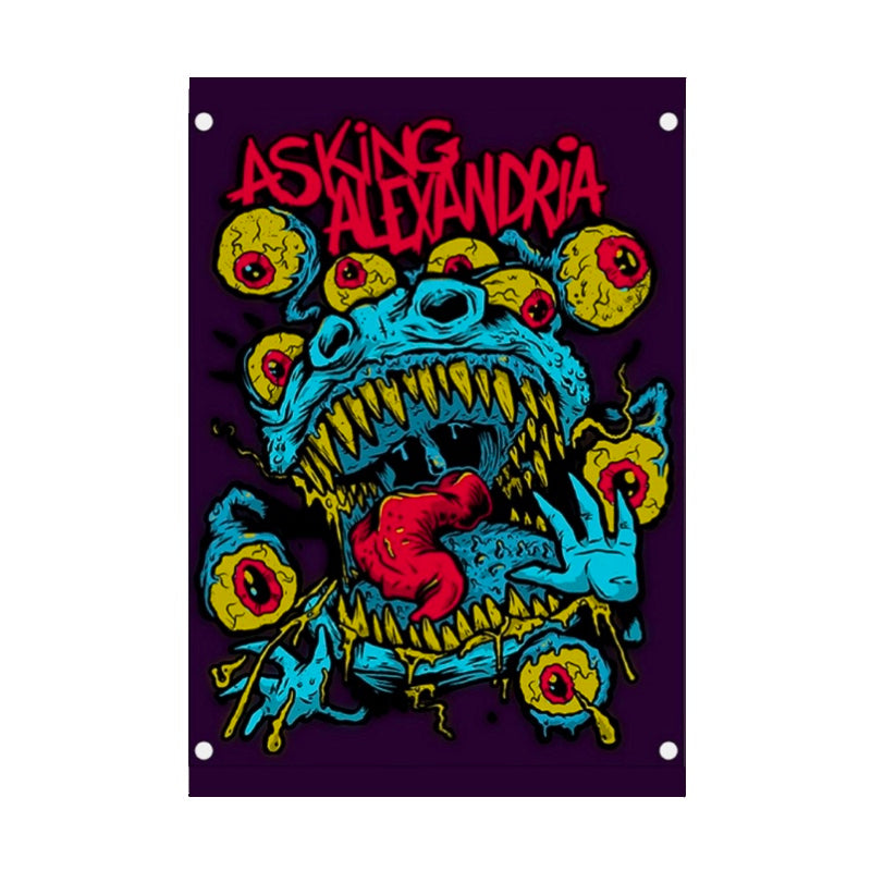Asking Alexandria Poster with A2 Band Poster - Quality Print on Glossy sm Paper Printed on premium sm paper in a gothic alternati.