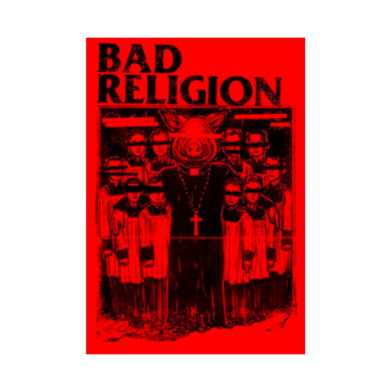 Bad Religion Poster with A2 Band Poster - Quality Print on Glossy sm Paper Printed on premium sm paper in a gothic alternative st.