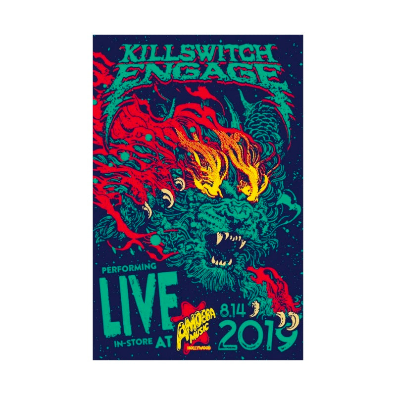Killswitch Engage Poster with A2 Band Poster - Quality Print on Glossy sm Paper Printed on premium sm paper in a gothic alternati.