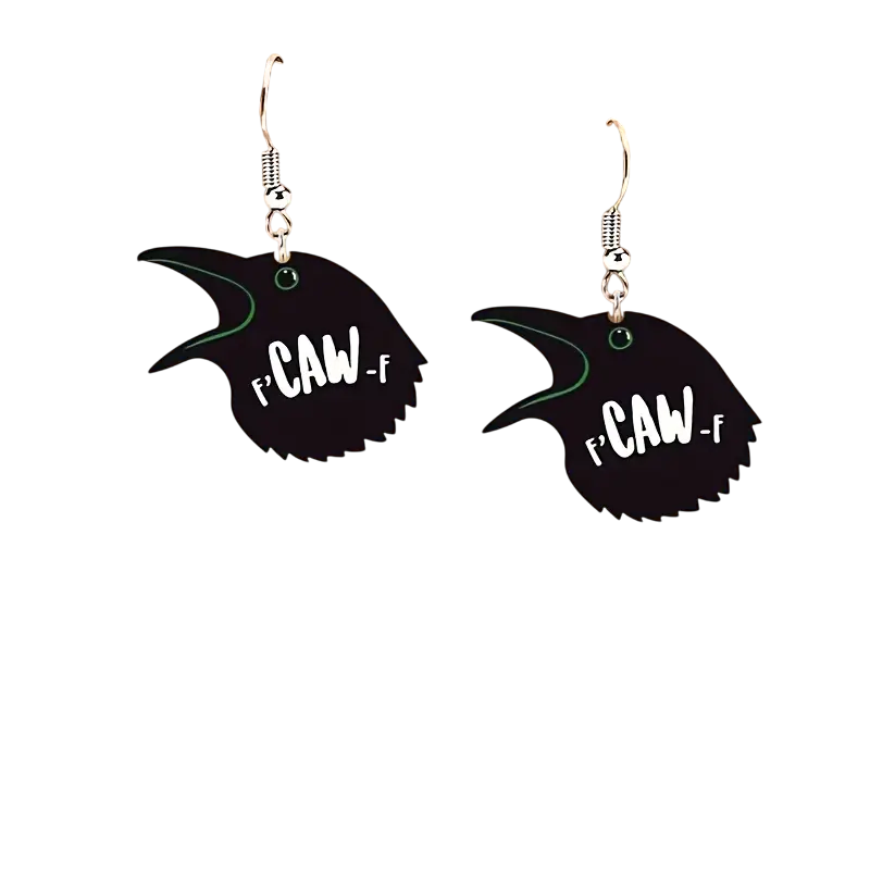 F-Caw-F Earrings Earrings band merch