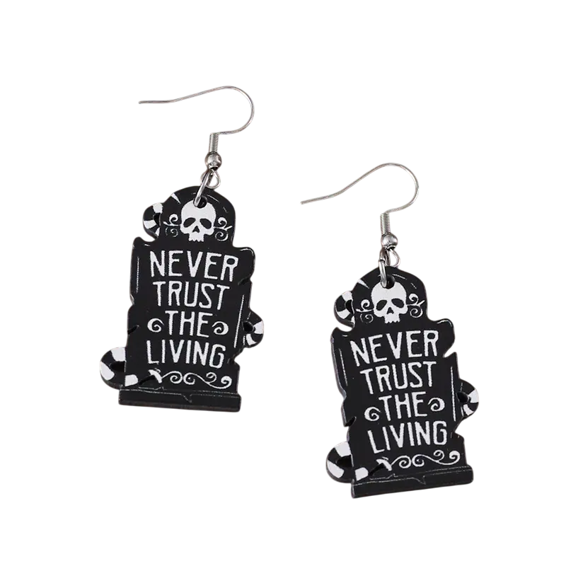 Never Trust the Living Earrings Earrings band merch