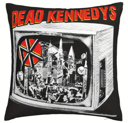 Dead Kennedy's Pillow with Band Pillow Cover Super soft fleece. Measures x . (Does not include pillow, only in a gothic alternati.