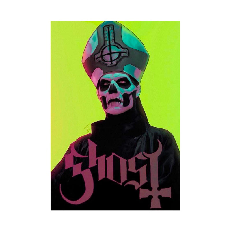 Ghost Poster with A2 Band Poster - Quality Print on Glossy sm Paper Printed on premium sm paper in a gothic alternative style.
