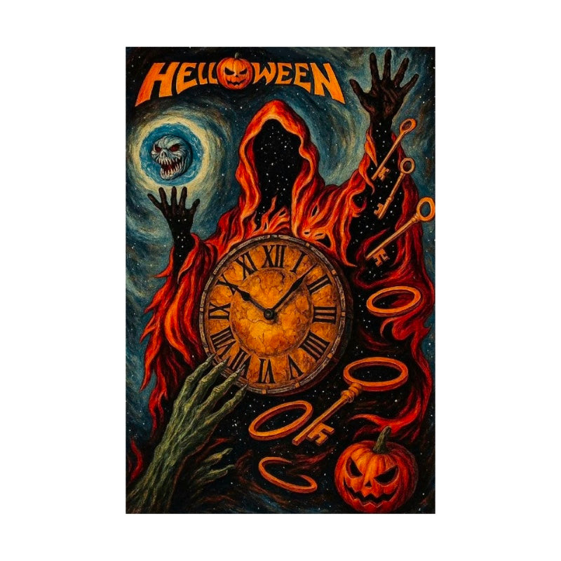 Helloween Poster with A2 Band Poster - Quality Print on Glossy sm Paper Printed on premium sm paper in a gothic alternative style.