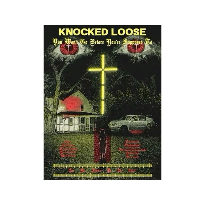 Knocked Loose Poster with A2 Band Poster - Quality Print on Glossy sm Paper Printed on premium sm paper in a gothic alternative s.