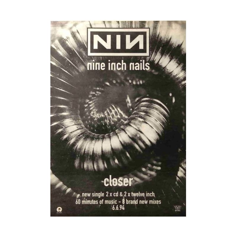 Nine Inch Nails Poster with A2 Band Poster - Quality Print on Glossy sm Paper Printed on premium sm paper in a gothic alternative.