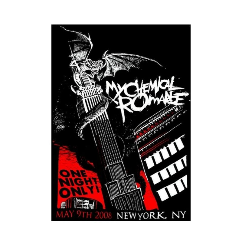 My Chemical Romance Poster with A2 Band Poster - Quality Print on Glossy sm Paper Printed on premium sm paper in a gothic alterna.