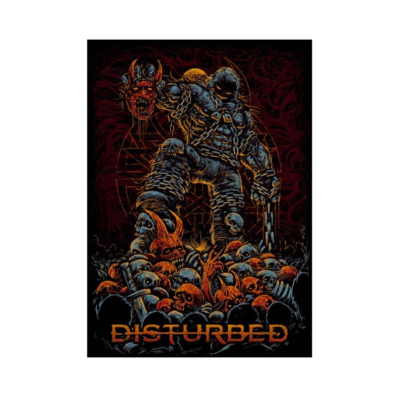 Disturbed Poster with A2 Band Poster - Quality Print on Glossy sm Paper Printed on premium sm paper in a gothic alternative style.