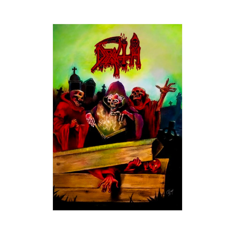 Death Poster with A2 Band Poster - Quality Print on Glossy sm Paper Printed on premium sm paper in a gothic alternative style.