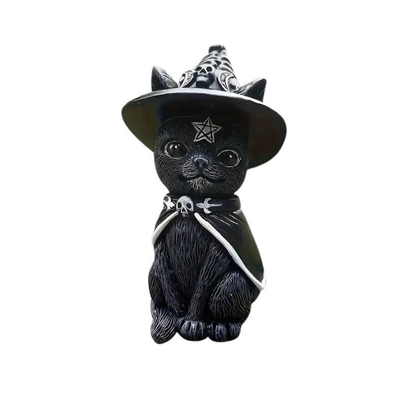 Cult Cuties: Witch Cat in a gothic alternative style.