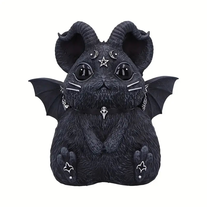 Cult Cuties: Hamster in a gothic alternative style.