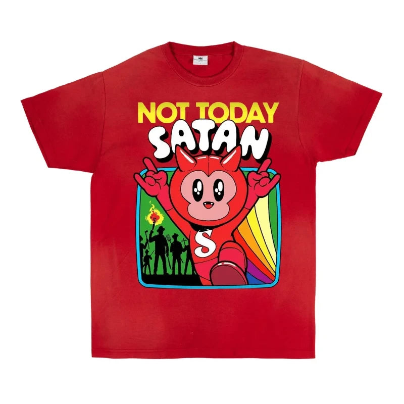 Not Today Satan T-Shirt band merch