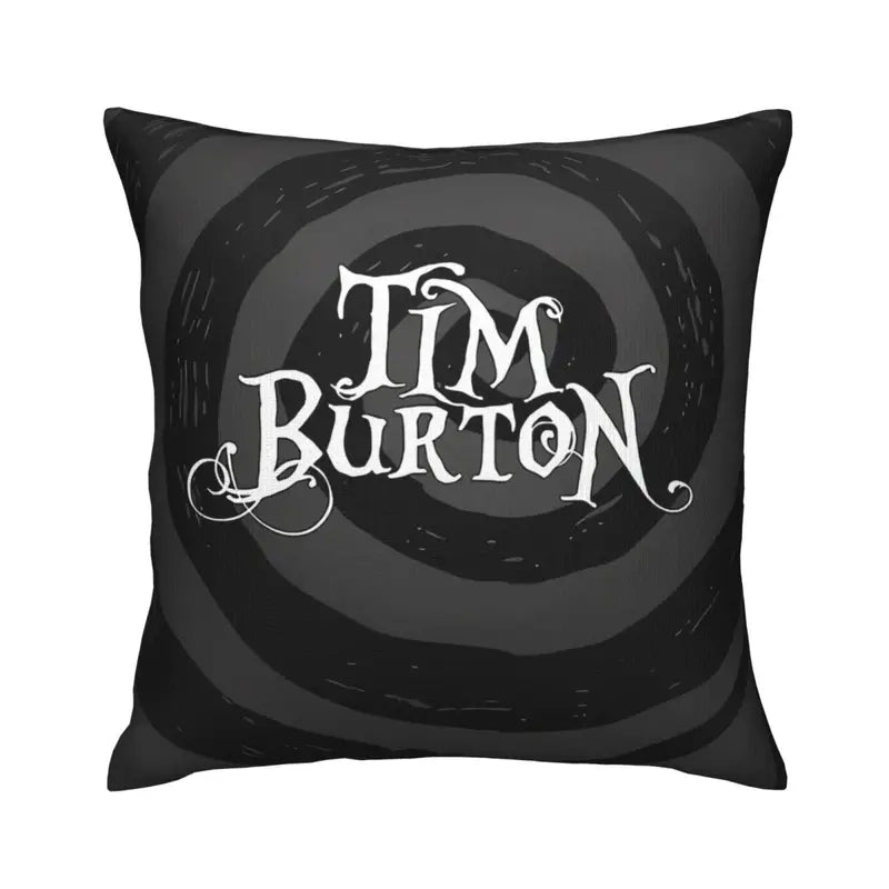 Tim Burton Pillow with Film Pillow Cover Super soft fleece. Measures x . (Does not include pillow, only in a gothic alternative s.