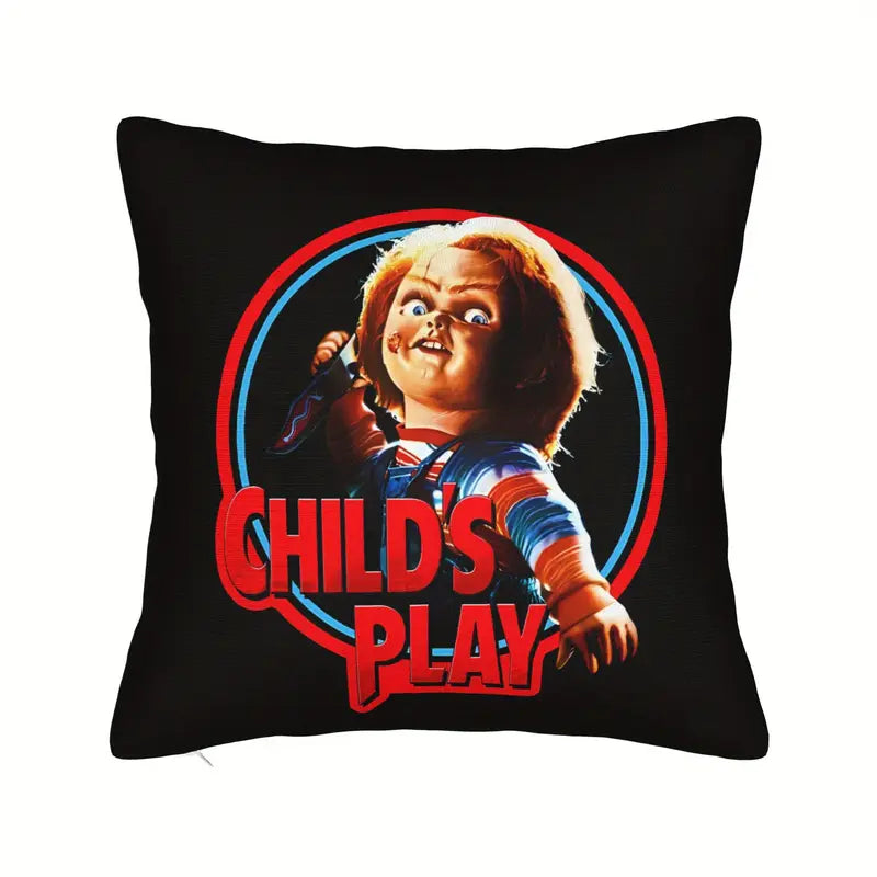 Child's Play Pillow with Film Pillow Cover Super soft fleece. Measures x . (Does not include pillow, only in a gothic alternative.