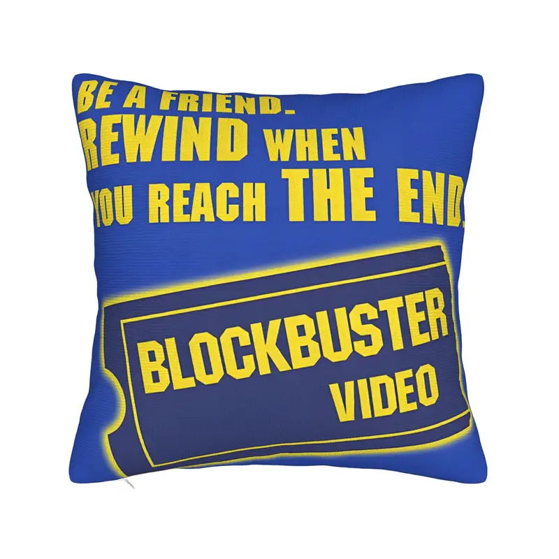 Blockbuster Pillow with Film Pillow Cover Super soft fleece. Measures x . (Does not include pillow, only in a gothic alternative .