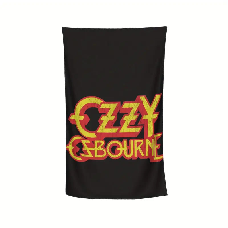 Ozzy Osbourne Beach Towel with A microfiber beach towel with band print.�� Soft to the touch and quick drying. Measures in a goth.