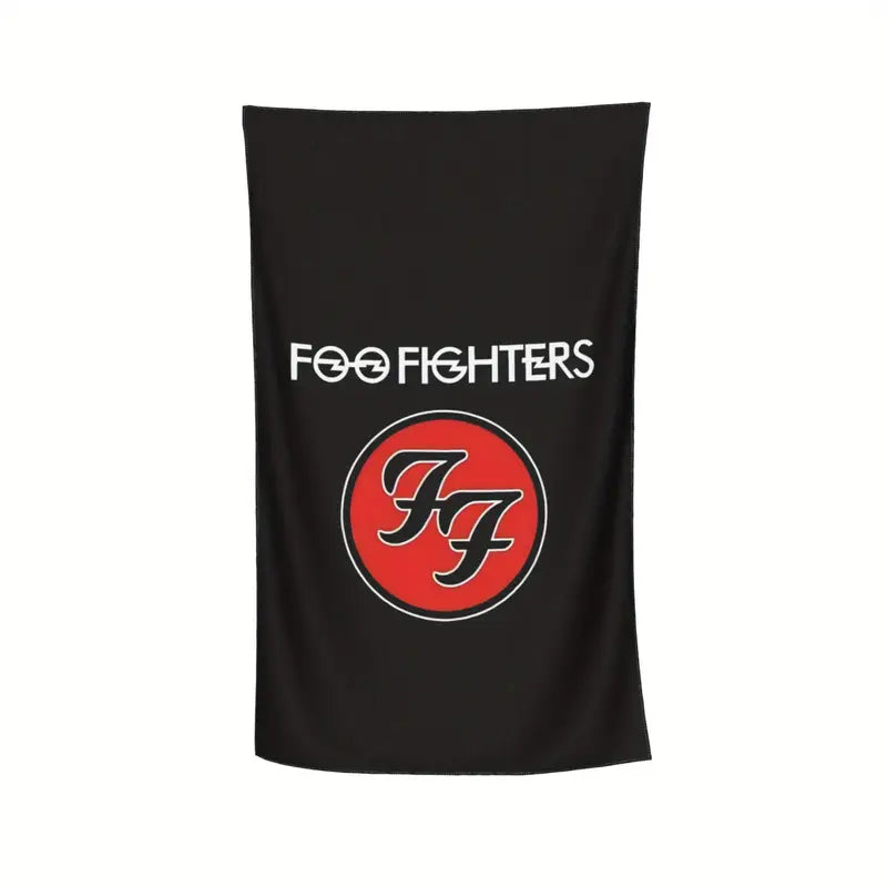 Foo Fighters Beach Towel with A microfiber beach towel with band print.�� Soft to the touch and quick drying. Measures in a gothi.