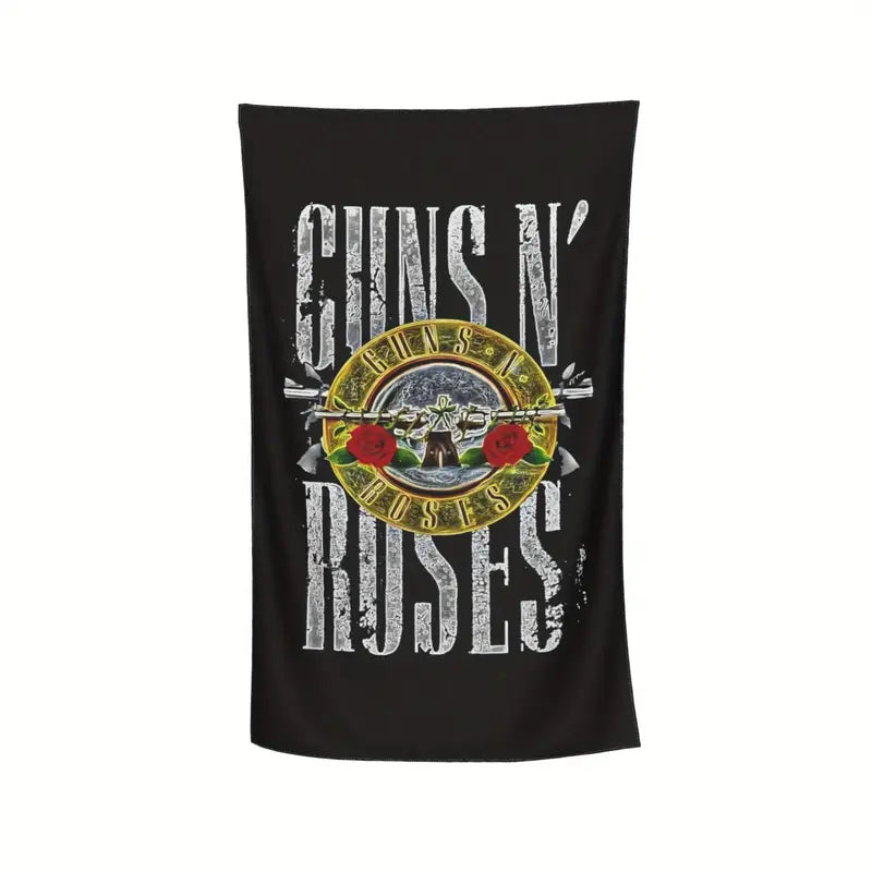 Guns n' Roses Beach Towel with A microfiber beach towel with band print.�� Soft to the touch and quick drying. Measures in a goth.