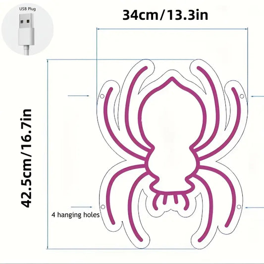 Spider Neon Light