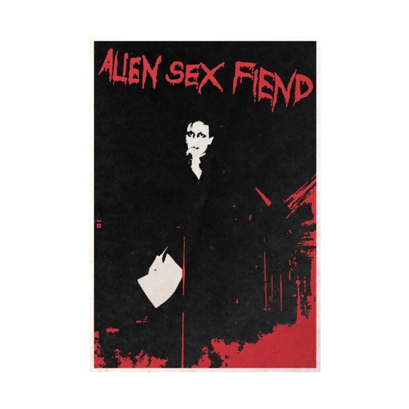 Alien Sex Fiend Poster with A2 Band Poster - Quality Print on Glossy sm Paper Printed on premium sm paper in a gothic alternative.