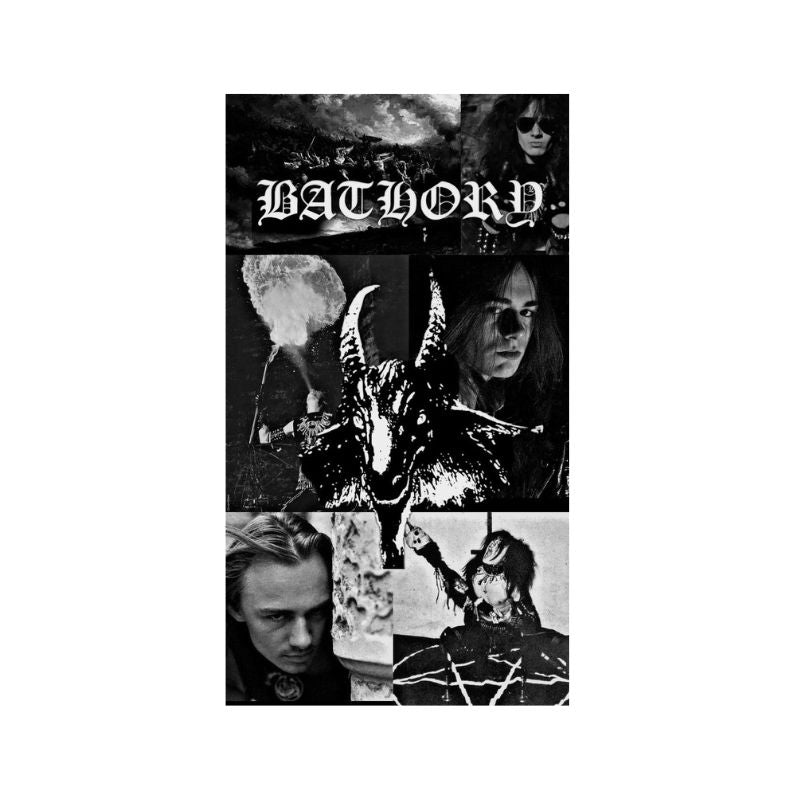 Bathory Poster with A2 Band Poster - Quality Print on Glossy sm Paper Printed on premium sm paper in a gothic alternative style.
