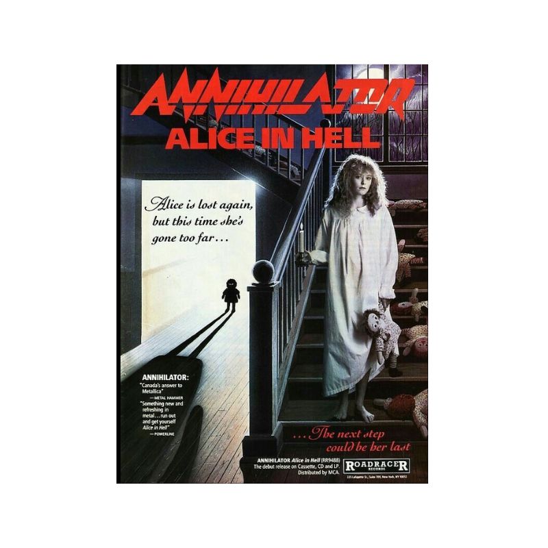 Annihilator Poster with A2 Band Poster - Quality Print on Glossy sm Paper Printed on premium sm paper in a gothic alternative sty.