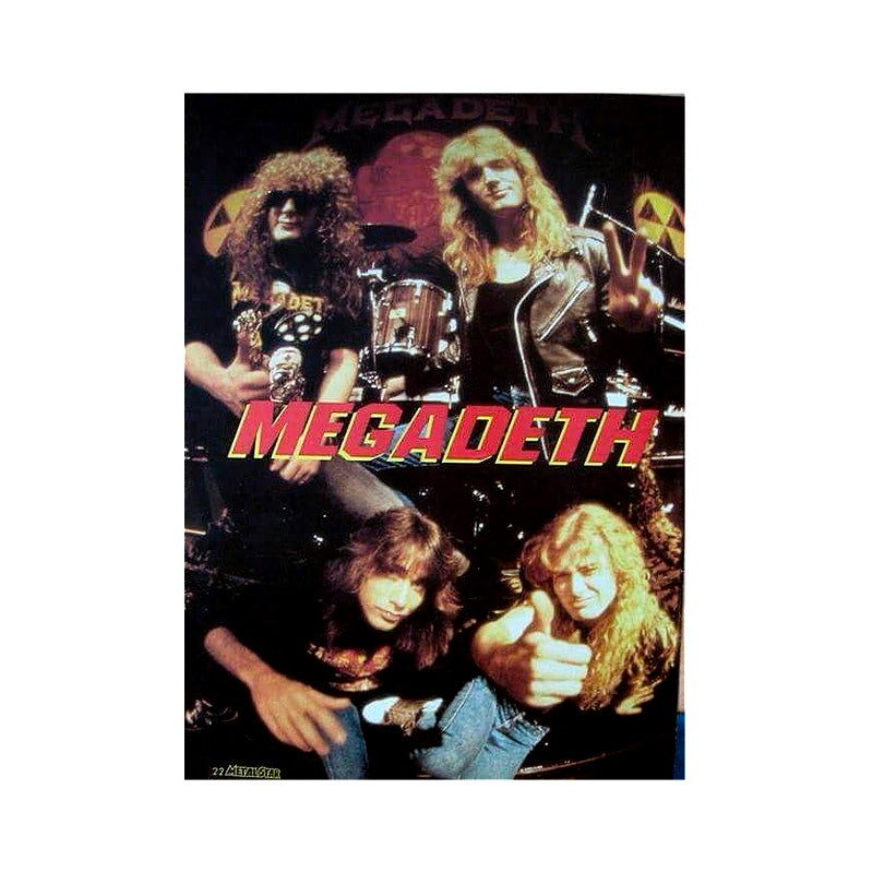 Megadeth Poster with A2 Band Poster - Quality Print on Glossy sm Paper Printed on premium sm paper in a gothic alternative style.