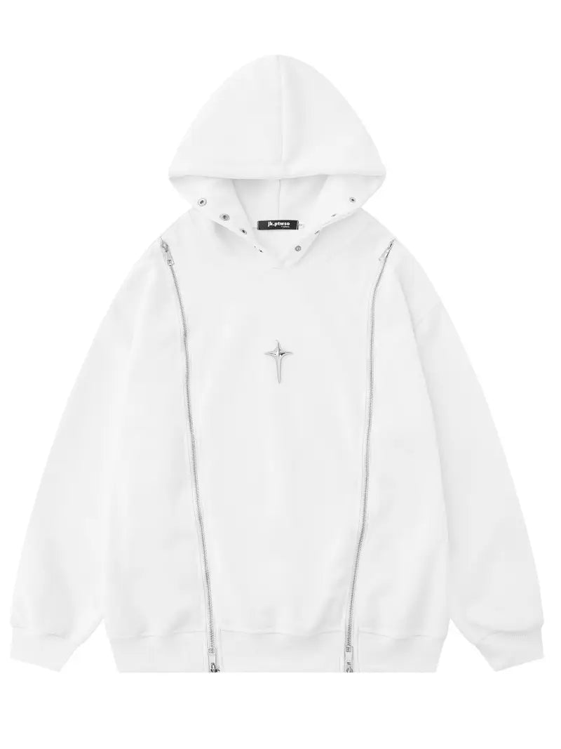 Star & Zip Hoodie